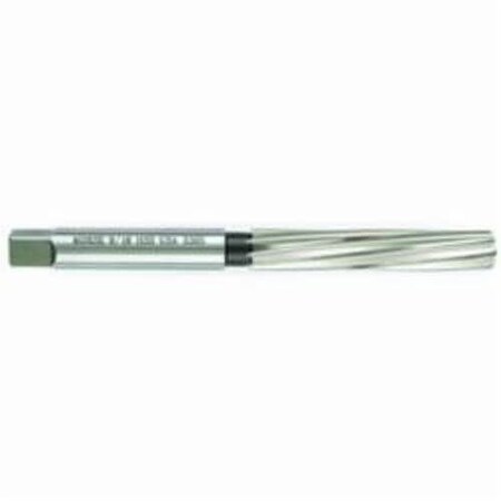 Morse Hand Reamer, Series 1602, 516 Dia, 412 Overall Length, Straight Shank, 516 Shank Dia, 6 Flut 21293